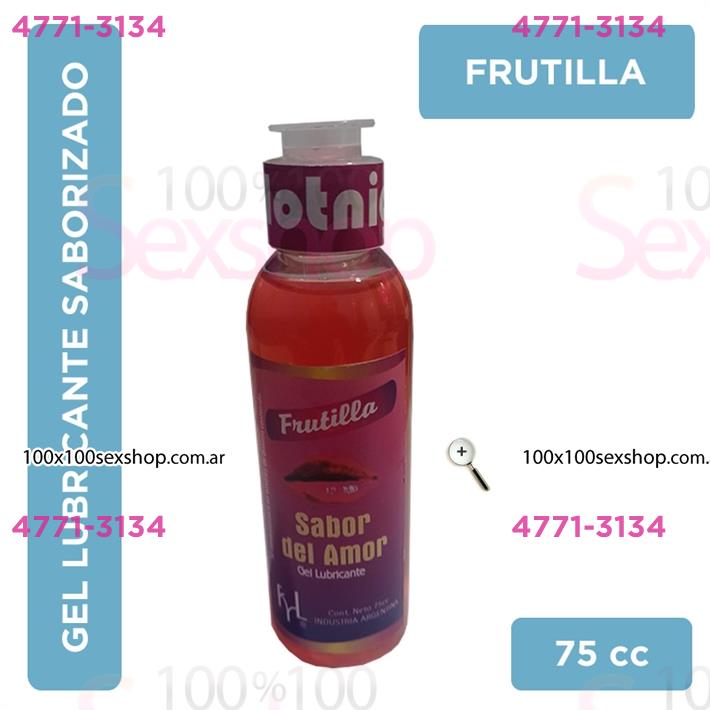 Gel sabor del amor frutilla 75cc